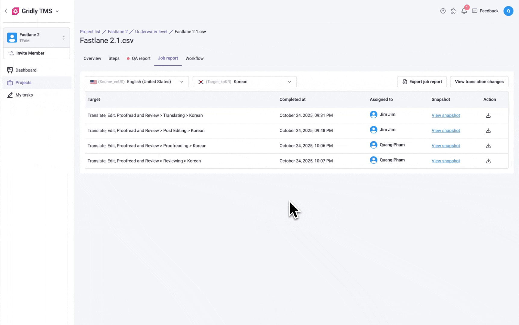 view translation changes